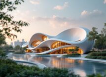 Immagine della Biennale Architettura 2025 con elementi naturali e tecnologici