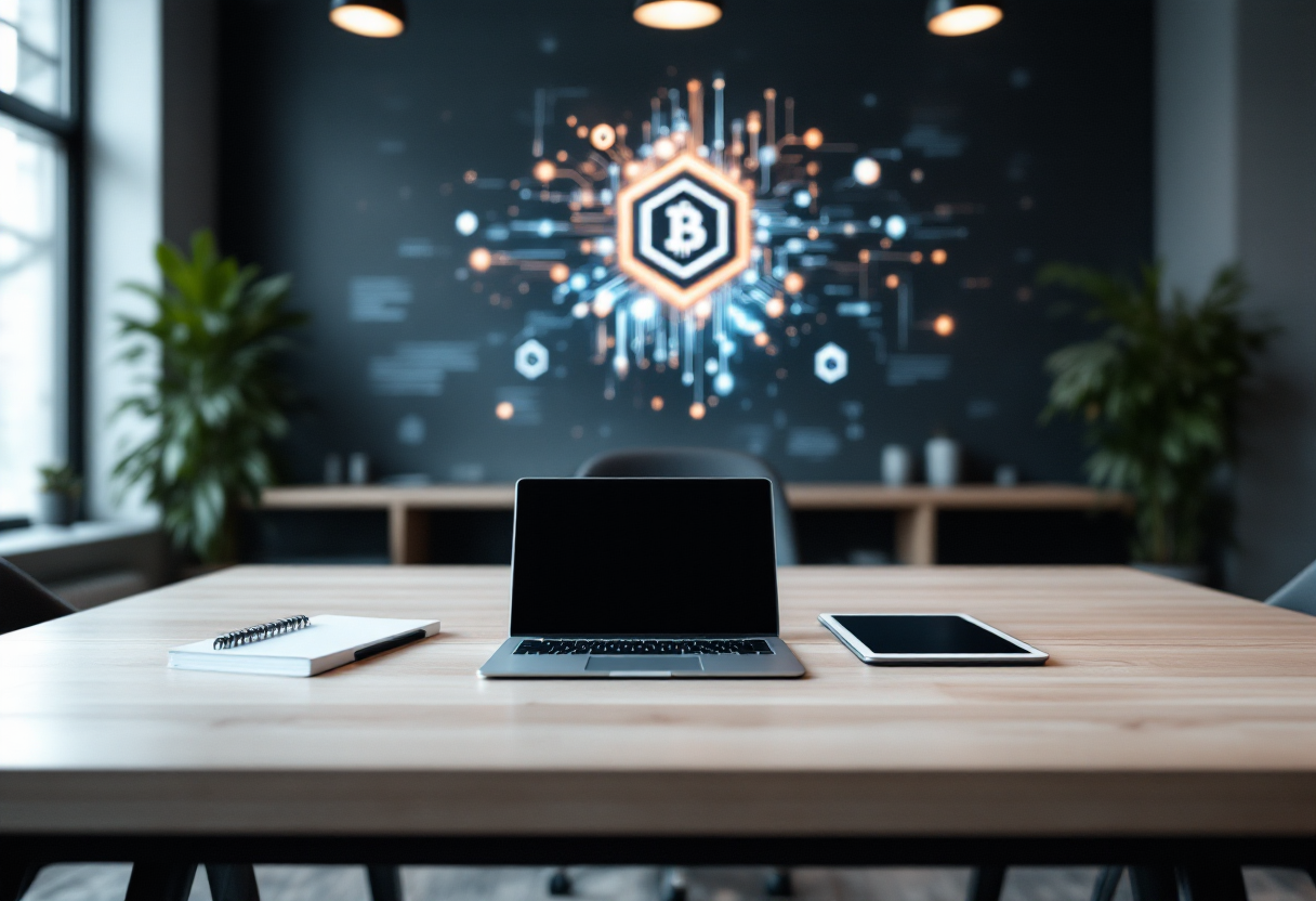Immagine che rappresenta la blockchain e le sue applicazioni