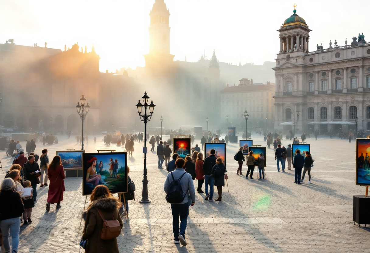 Immagine del Festival Art. 21 che celebra la cultura italiana