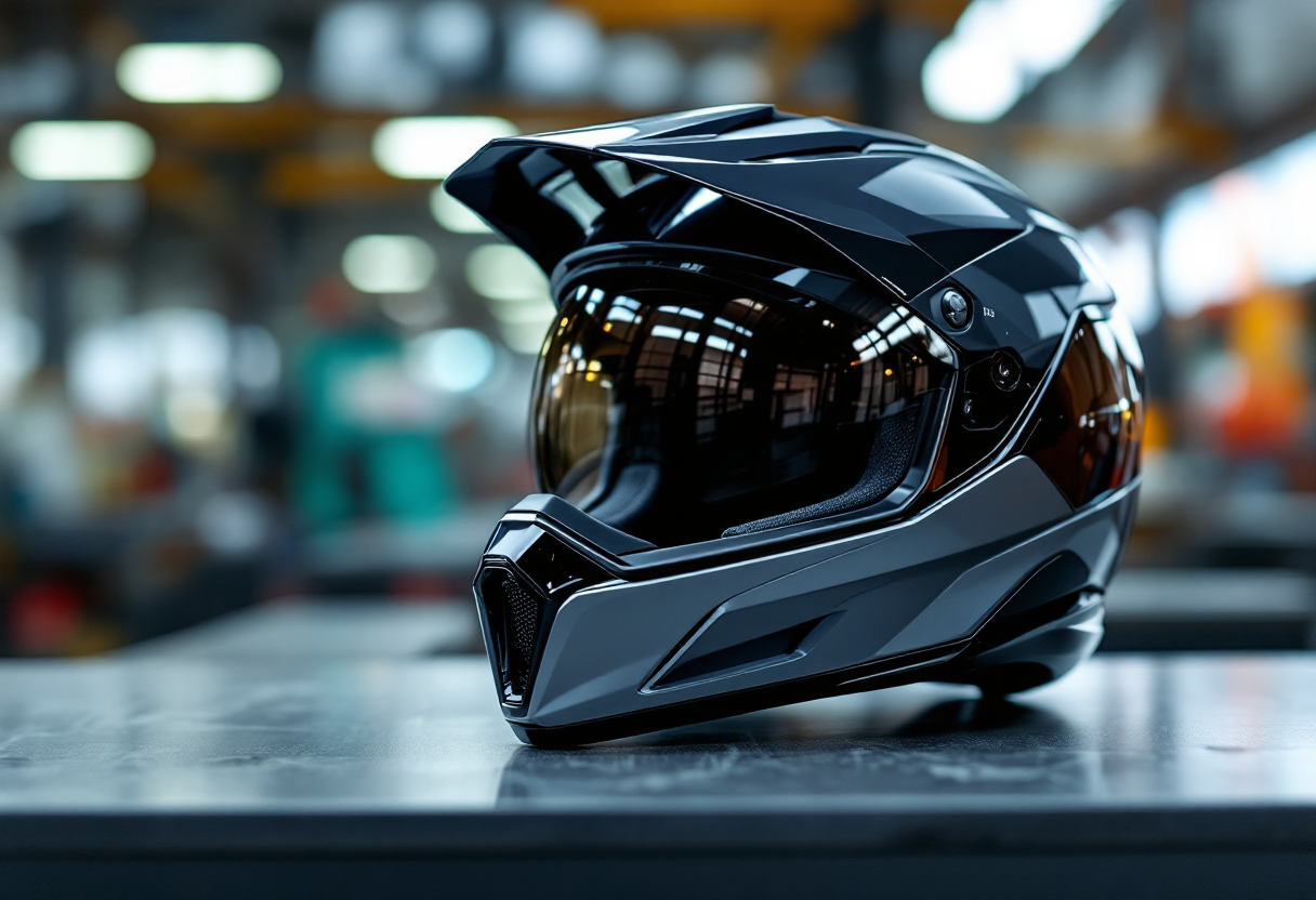 Casco sportivo innovativo con tecnologia avanzata