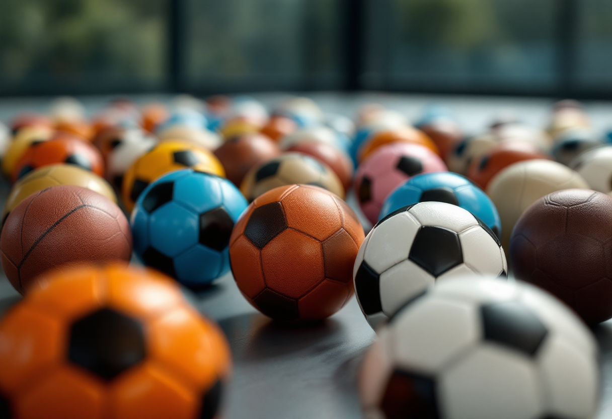Palloni sportivi realizzati con materiali innovativi