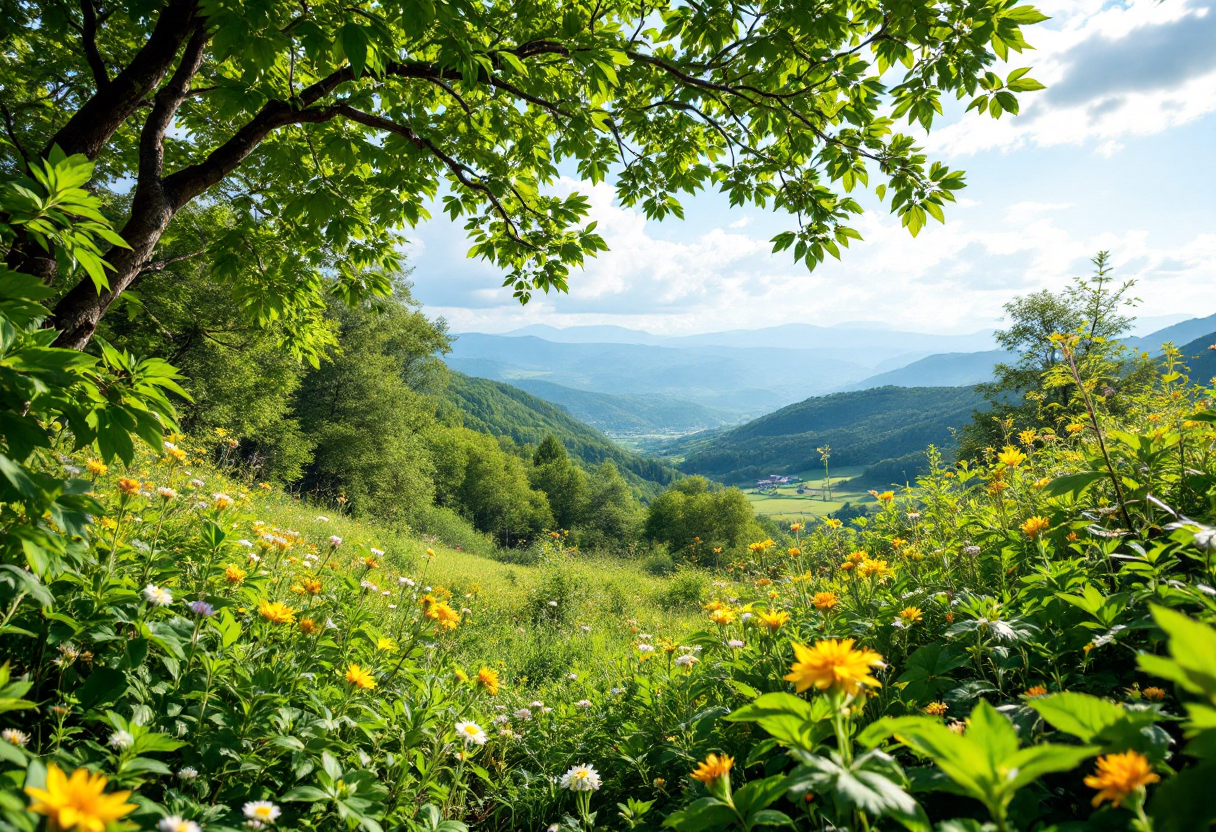 Panorama del Parco Regionale della Valle del Lambro