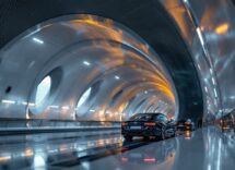 Treno della metropolitana di Riyadh in movimento