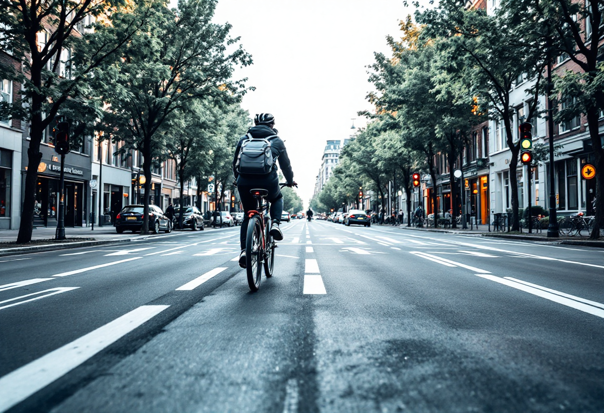 Immagine che rappresenta la mobilità sostenibile nelle città intelligenti