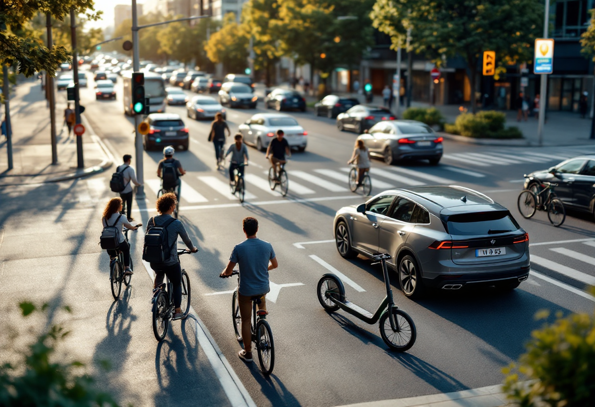 Immagine che rappresenta la mobilità come servizio sostenibile