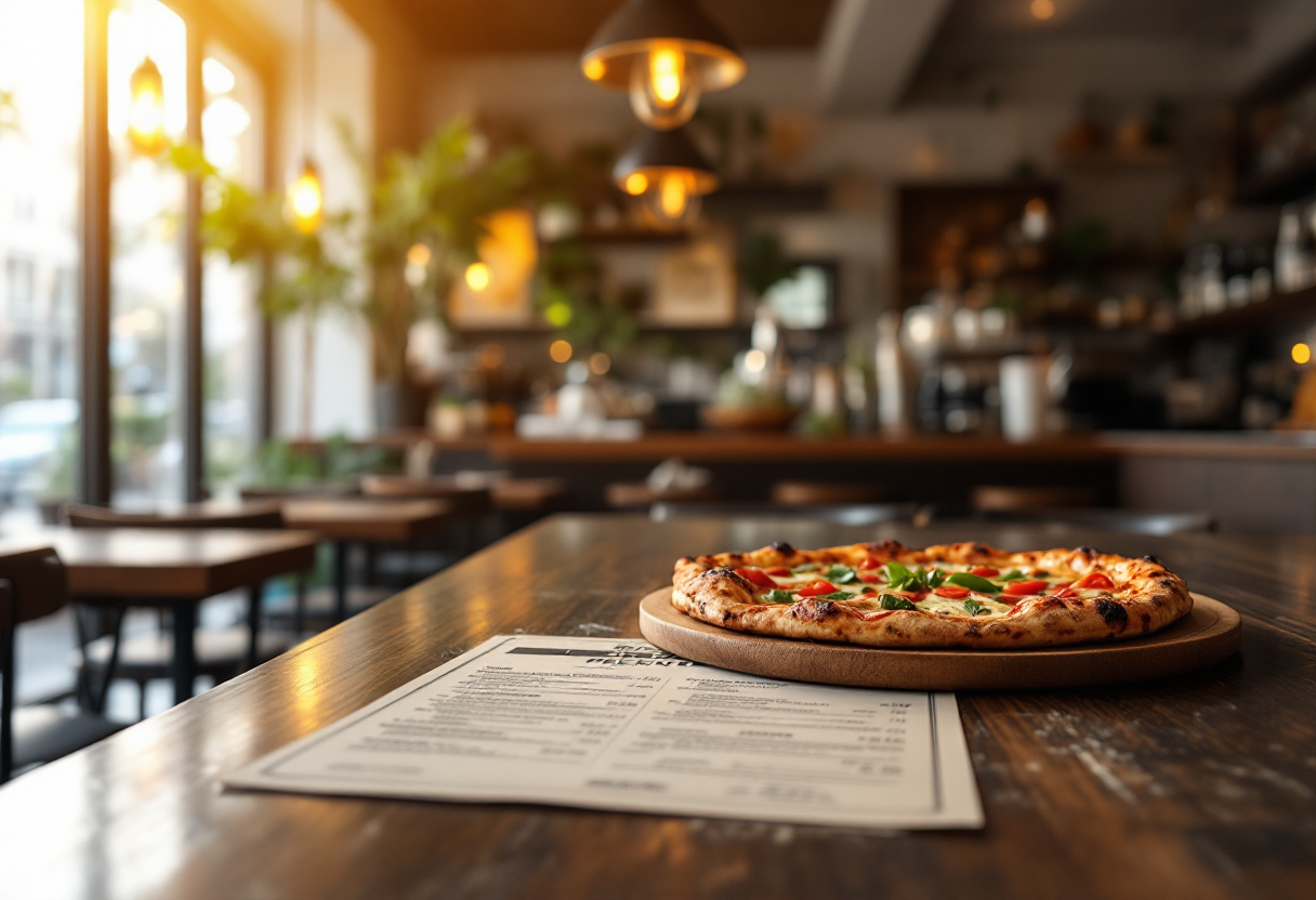 Pizza rappresentativa di legalità e sostenibilità gastronomica