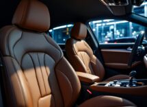 Interni di alta qualità di un'auto Audi moderna