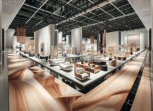 Immagine del Salone del Mobile 2025 a Milano con design innovativo
